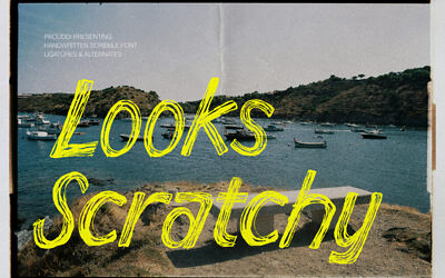 Looks Scratchy Font