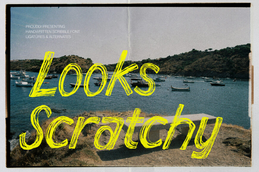 Looks Scratchy Font