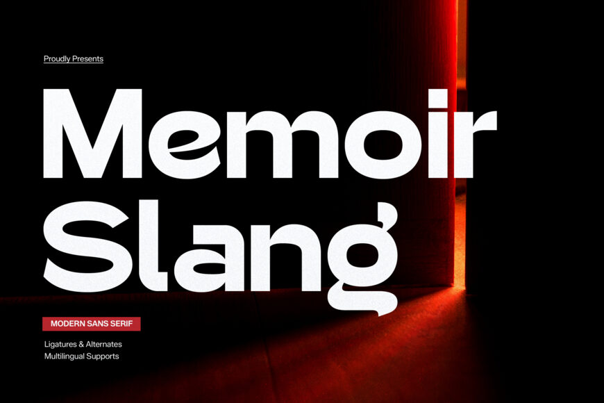 Memoir Slang Font