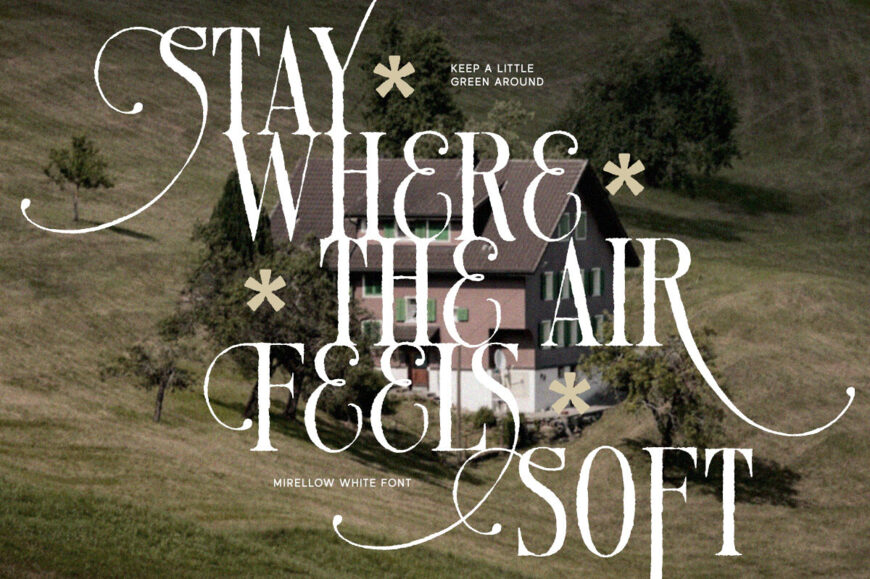 Mirellow White Font