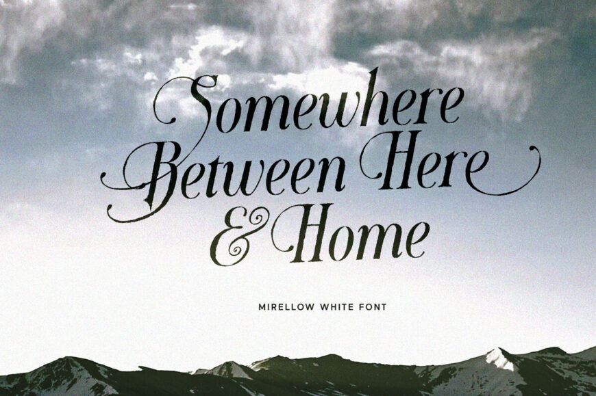 Mirellow White Font