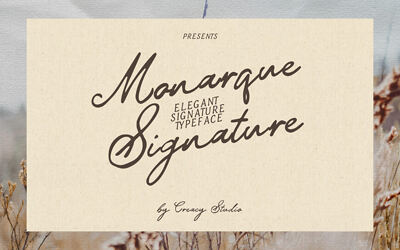 Monarque Signature Font