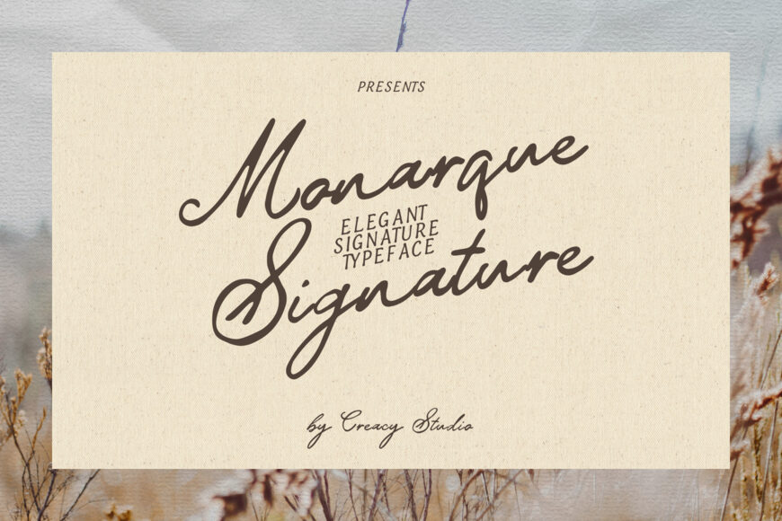 Monarque Signature Font