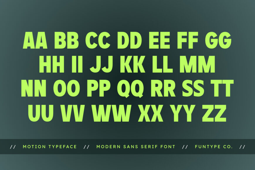 Motion Font