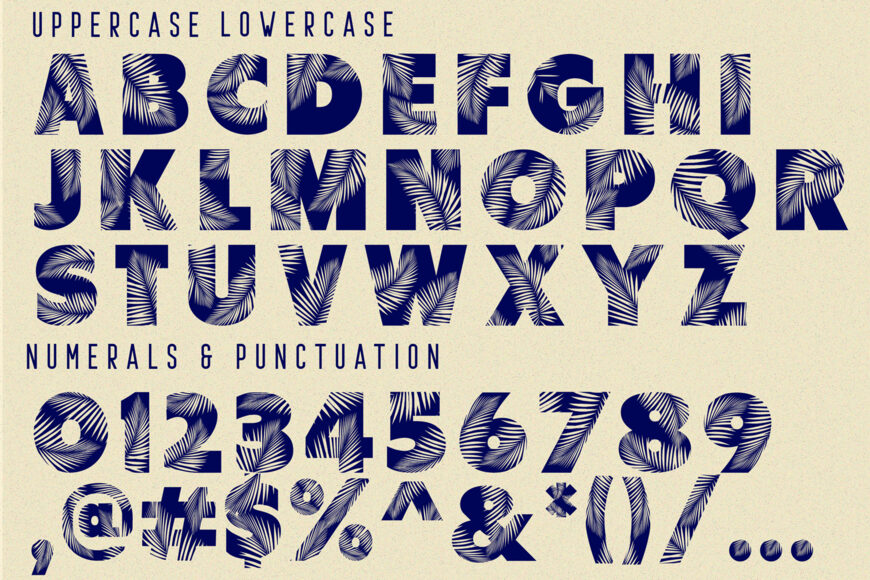 Palm Leaf Font