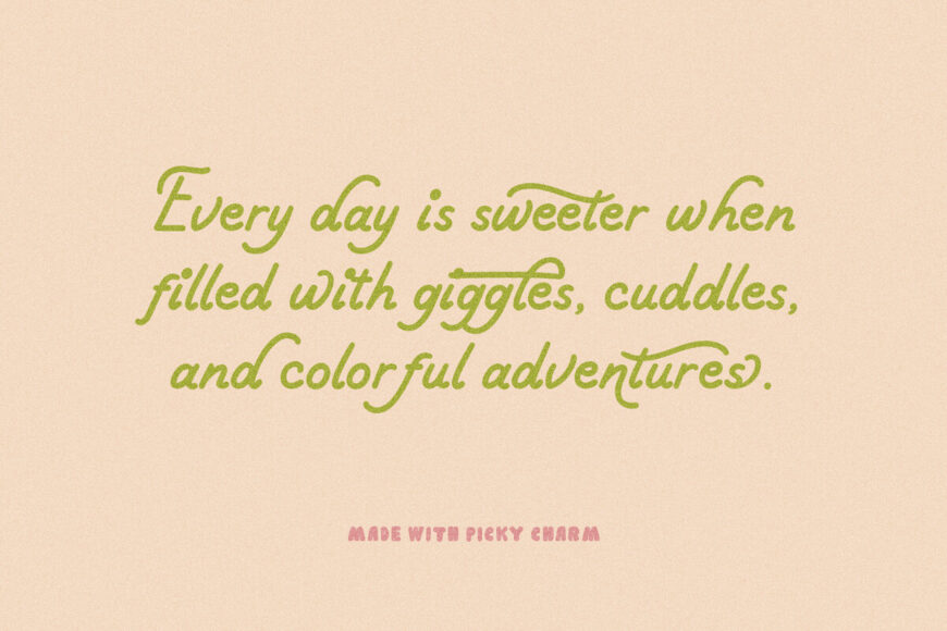 Picky Charm Font Duo