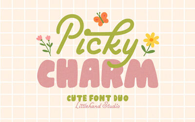 Picky Charm Font Duo