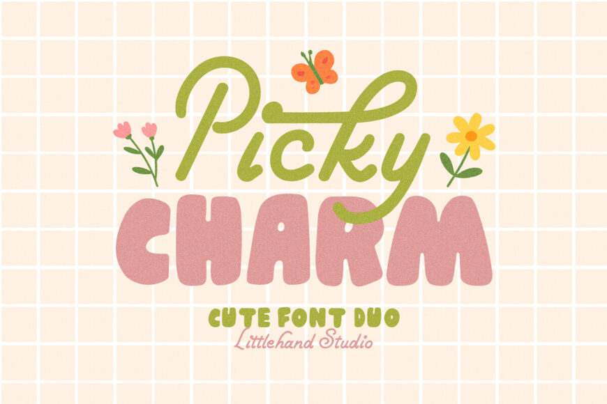 Picky Charm Font Duo