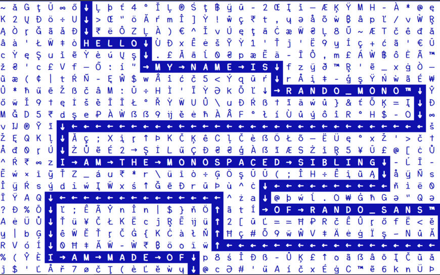 Rando Mono Font Family