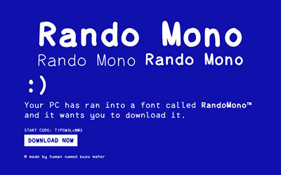 Rando Mono Font Family