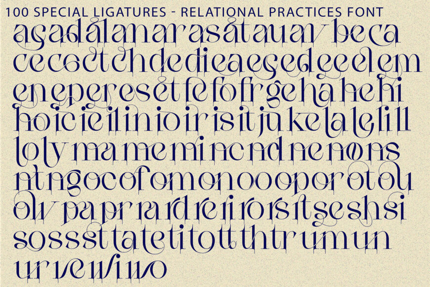 Relational Practices Font