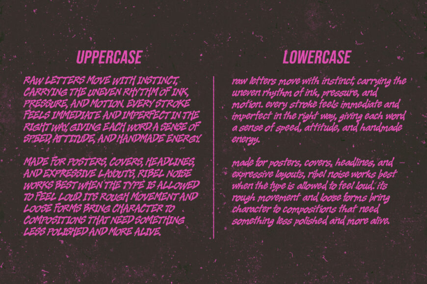 Ribel Noise Font