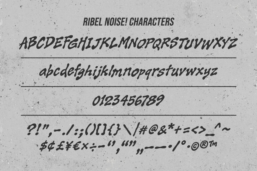 Ribel Noise Font