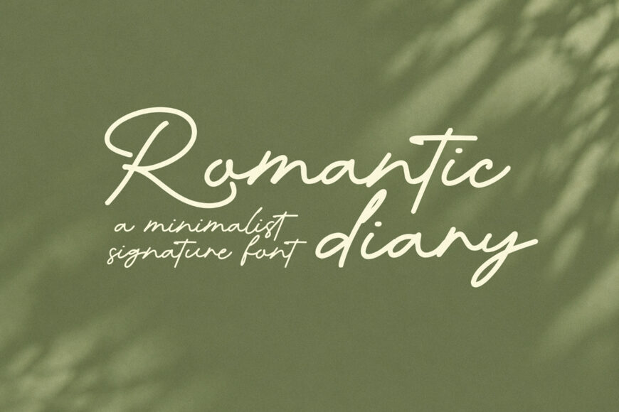 Romantic Diary Font