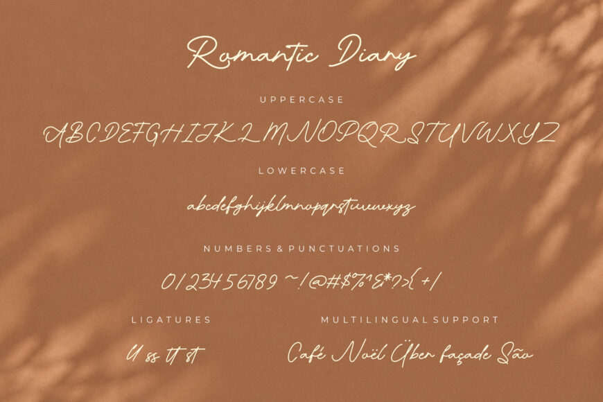 Romantic Diary Font