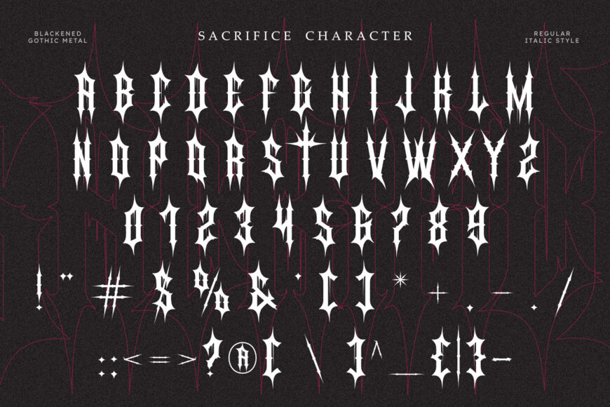 Sacrifice Font