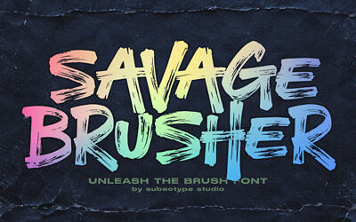 Savage Brusher Font