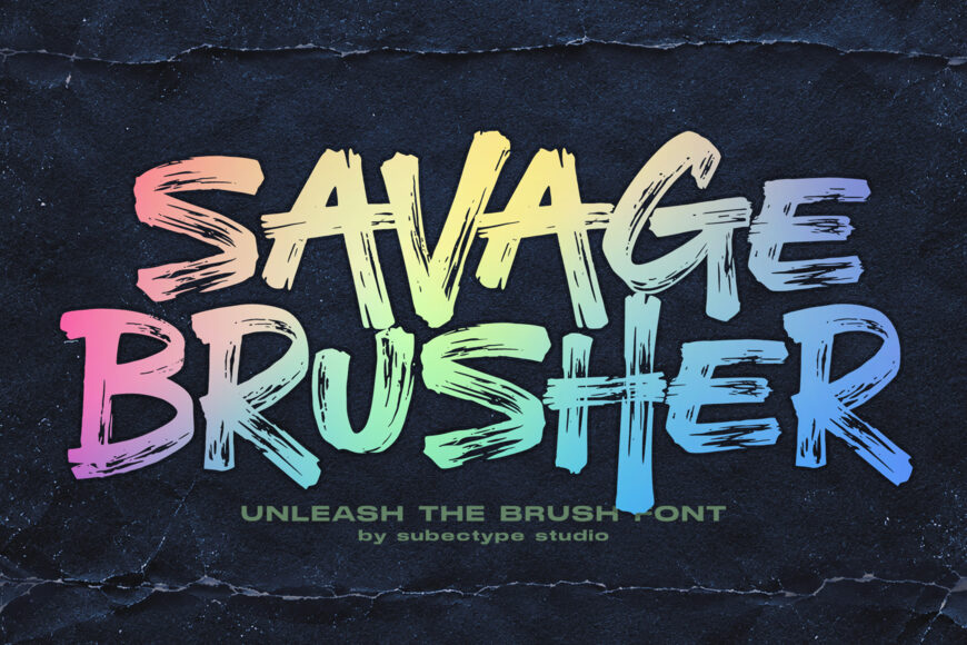 Savage Brusher Font