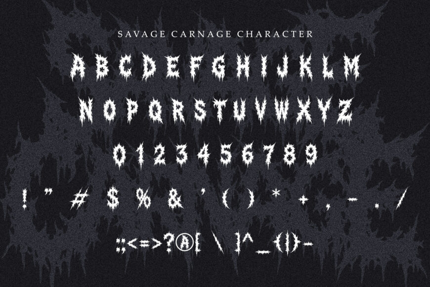 Savage Carnage Font