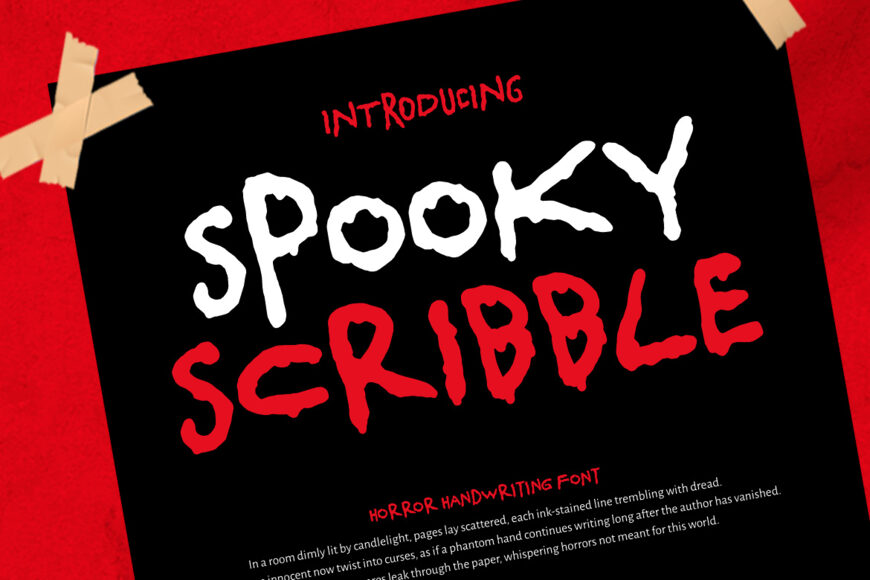 Spooky Scribble Font