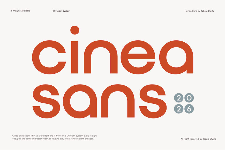 Tbj Cinea Sans Font Family