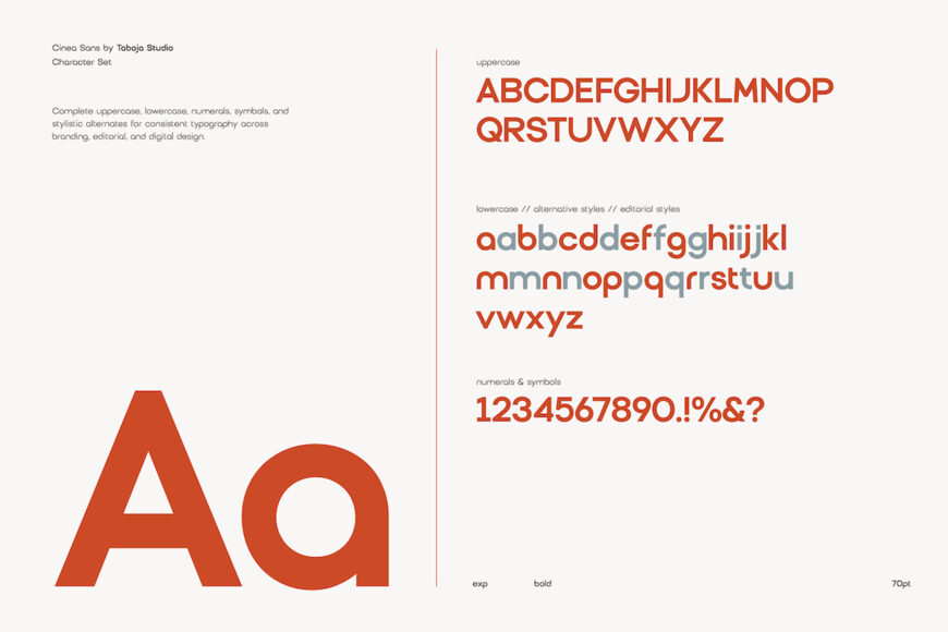 Tbj Cinea Sans Font Family