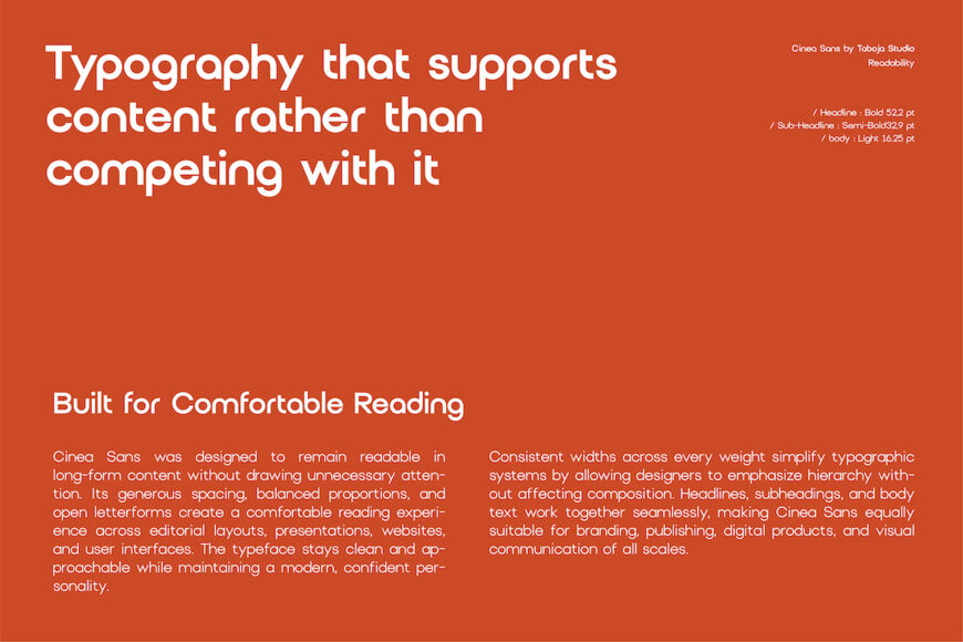 Tbj Cinea Sans Font Family