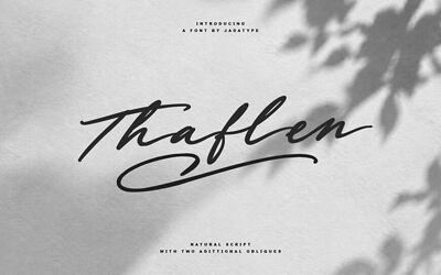 Thaflen Font