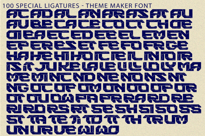 Theme Maker Font