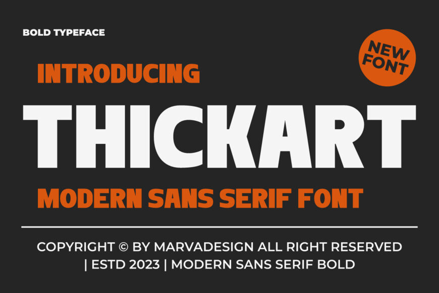 Thickart Font