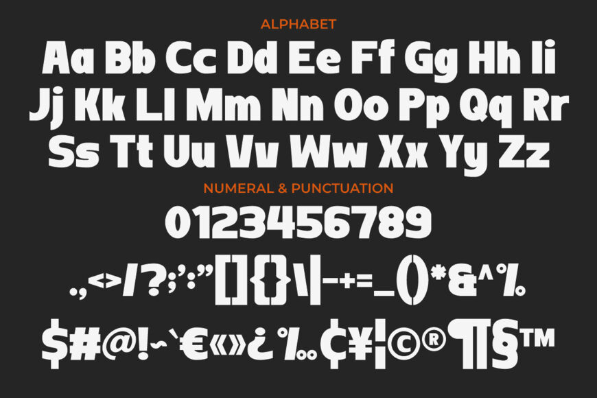 Thickart Font